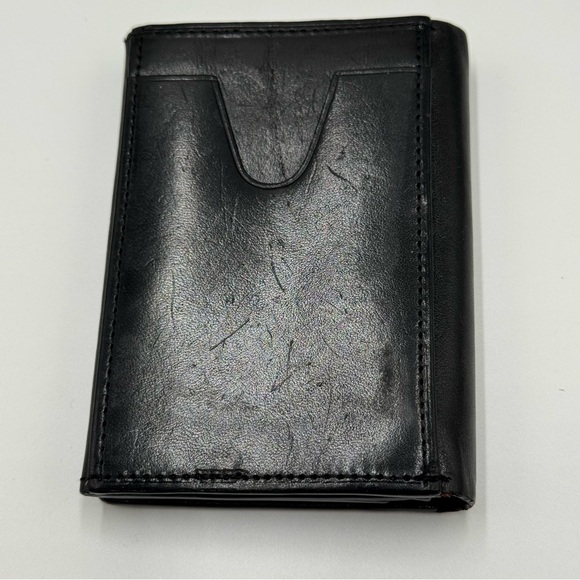 🇺🇸 Mackintosh Philosophy Black & Brown Leather Bifold Card Case & Coin Pouch - Picture 2 of 8